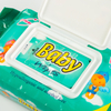 OEM Organic Cotton Soft Baby Wipes avec des échantillons gratuits parfumés 